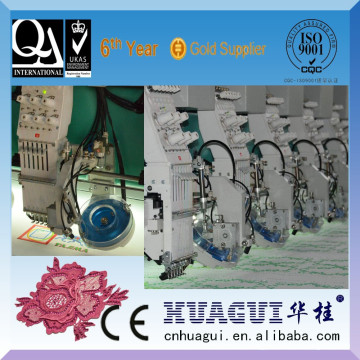 HUAGUI one head two color used sequin embroidery machine